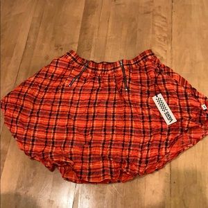 Vans Red Plaid Skater Skirt